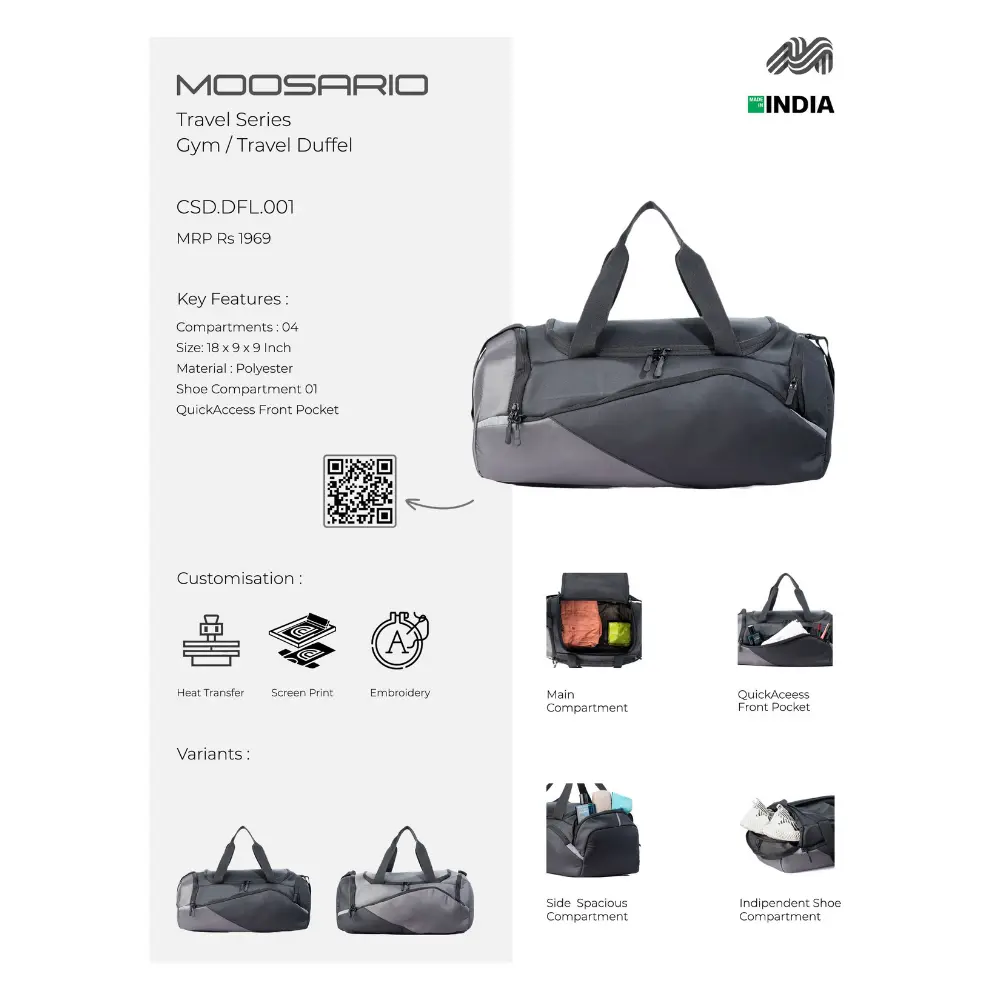 d512d5ef0f72e3af71fe5517ec468f65.webp MOOSARIO Travel Series Duffel Bag - Image 1