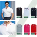 Reid & Tylor poly Cotton T-shirt With Tipping