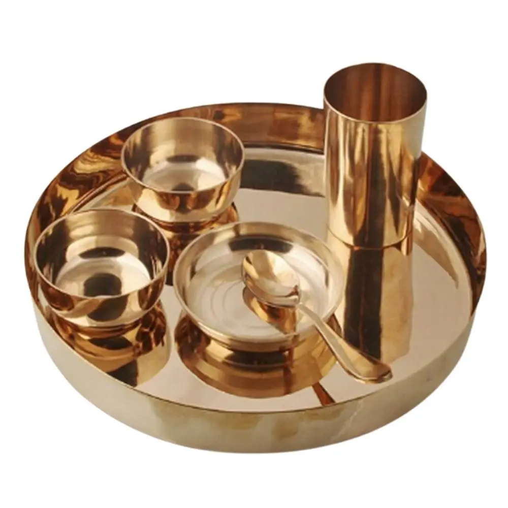 d928a4aa6185b56f263288d830163400.webp Taluka - Pure Bronze Thali Set - Image 1