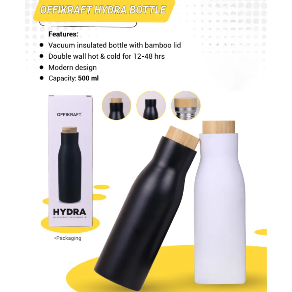 e18b1a00535f65b1224b4b47d60f0f53.webp Hydra Vacuum Insulated Bottle with Bamboo Lid - Image 1