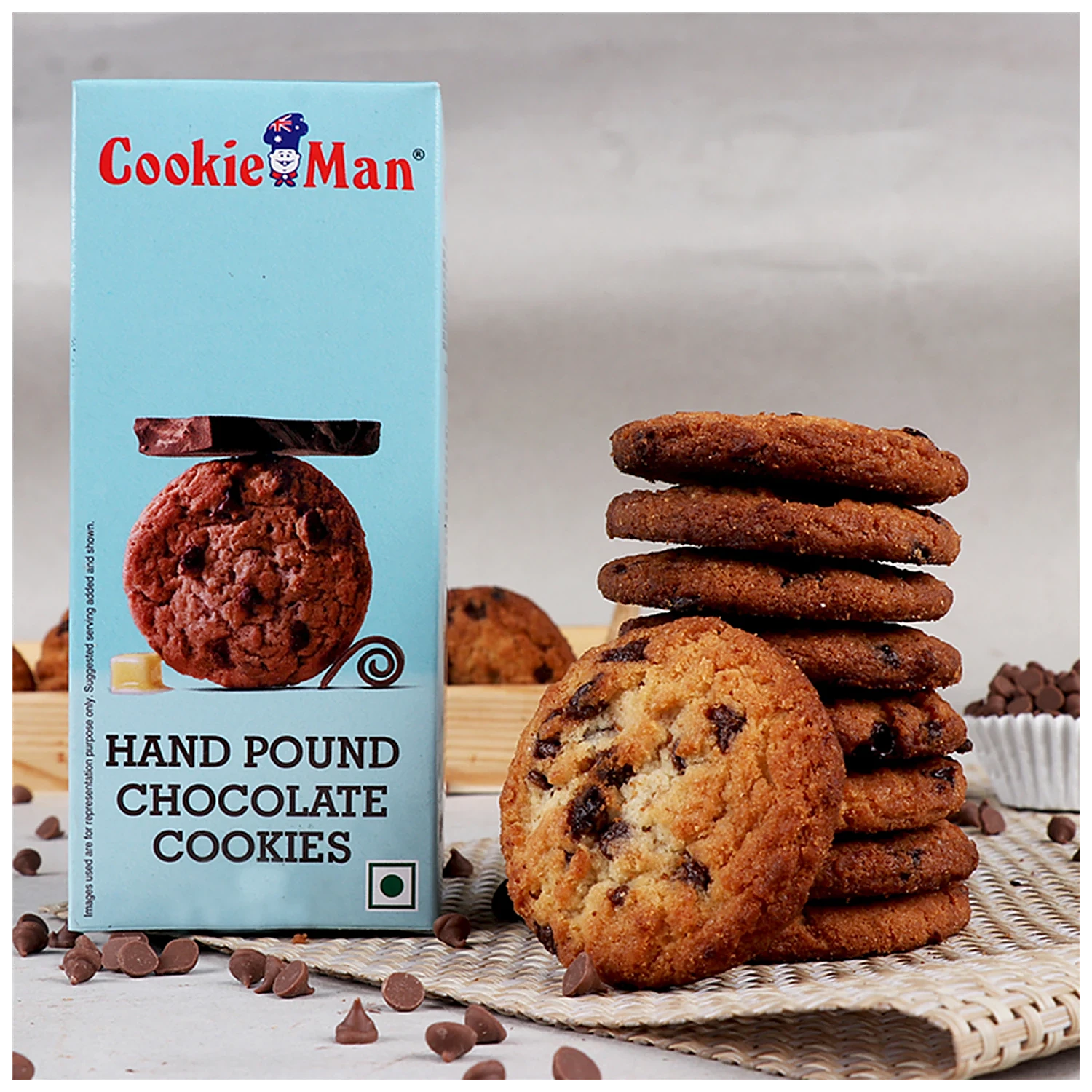 e1e45c6d80d07e19a9029d0370802e6b.webp Cookie Man - Hand Pound Chocolate - MRP 90 - Image 1