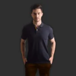 UCB POLO T-SHIRT - POLYSTER COTTON - NAVY BLUE-MRP-1499