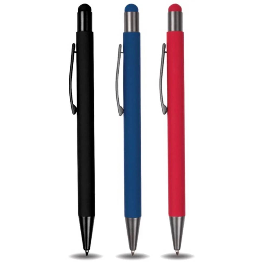 e53d84f85aa4130d545573175e5171d8.webp UG-MP08 - STYPEN - Premium Rubberized Metal Pens With Stylus - Image 1