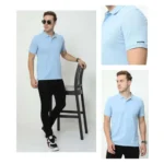 Vanheusen Polo T-shirt - Aqua Blue-MRP-1299