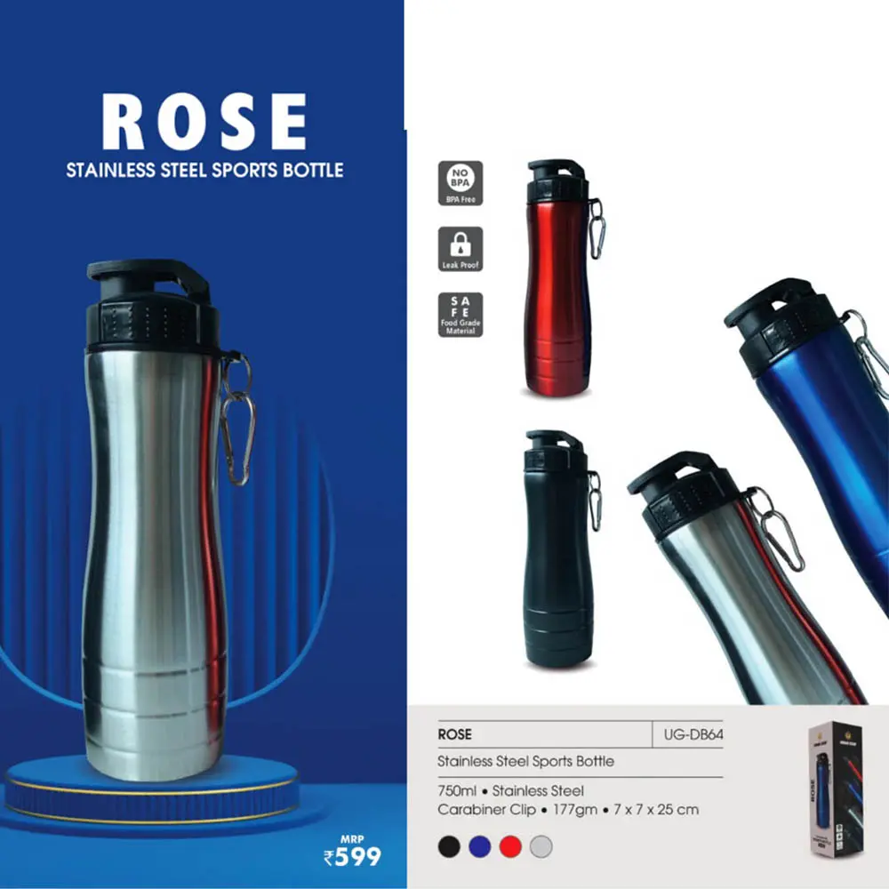 ec5624f4898251e5c28d40b1fdb45c28.webp UG - DB64 - ROSE - Stainless Steel Sports Bottle - Image 1