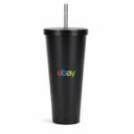 Insulated Tumbler with Straw – 500ml Stainless Steel Travel Mug
