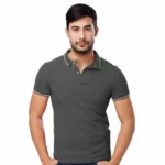 BLACKBERRYS T-SHIRT- GREY WITH WHITE TIPPING