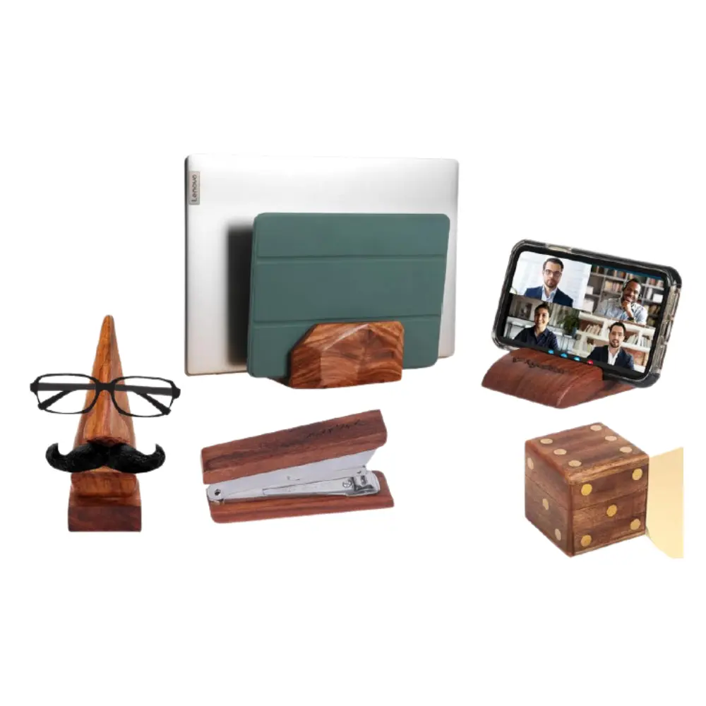 f2b0b55ea71e9f9dfb0a88c6ff092ae6.webp Phonestand Dice Spec Stand Stapler Walnut - Image 1