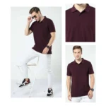 Vanheusen Polo T-shirt - Maroon-MRP-1499