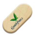 Wooden Oval pendrive