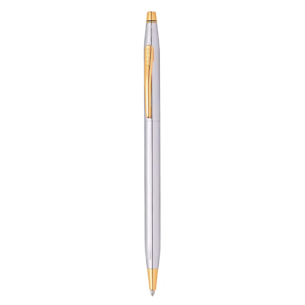 fb8eb373911bc1d14541e865bb31734b.webp Cross - Classic Century Ballpoint Pen - Silver with Gold Tone - Image 1