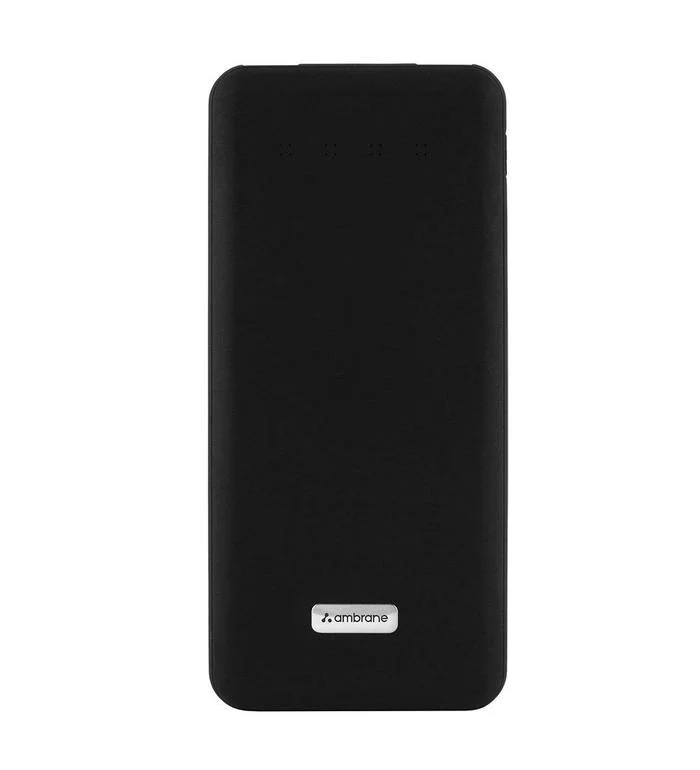 fe1f9073d6da082cd31c65c20582bfc7.webp Ambrane PP-200 10000 mAh Li-Polymer Powerbank with 20 Watt (PD) Two-Way Fast Charging Technology (Black) - Image 1